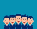 Business and office employees. Business team concept. Vector illustration in cartoon style