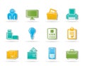 Business and office equipment icons