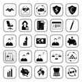 Business, Office & Finance icons set Royalty Free Stock Photo