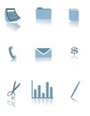 Business and Office icons Royalty Free Stock Photo