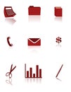 Business and Office icons Royalty Free Stock Photo