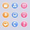 Business & office icons set great for any use. Vector EPS10. Royalty Free Stock Photo