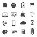 Business office icons set Royalty Free Stock Photo