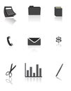 Business and Office icons / vector