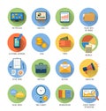 Business, office and marketing items icons.