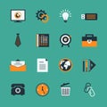 Business office stationery icons set Royalty Free Stock Photo