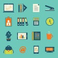 Business office stationery icons set Royalty Free Stock Photo