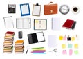 Business and office supplies. Vector. Royalty Free Stock Photo