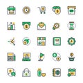 Business & Office Vector Icons 1 Royalty Free Stock Photo