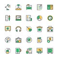 Business & Office Vector Icons 4 Royalty Free Stock Photo