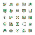 Business & Office Vector Icons 3 Royalty Free Stock Photo