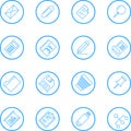 Business And Office Vector Line Icon Collection Royalty Free Stock Photo