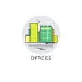 Business Offices Building Modern Workplace Icon Royalty Free Stock Photo