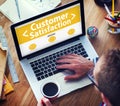 Business Online Customer Satisfaction Working Concept