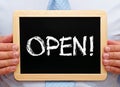 Business open sign