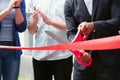 Business Opening Ceremony: Cutting Ribbon