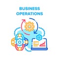 Business Operations Process Vector Concept Color