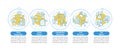 Business operationss vector infographic template