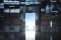 Business opportunity concept with elevator doors open Royalty Free Stock Photo