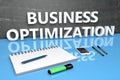 Business Optimization text concept