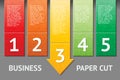 Business paper cut template