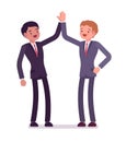 Business partners giving high five Royalty Free Stock Photo