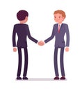 Business partners handshaking