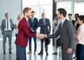 Business partners handshaking Royalty Free Stock Photo