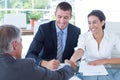 Business partners shaking hands Royalty Free Stock Photo