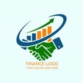 Business Partnership Growth Finance Logo Icon Royalty Free Stock Photo