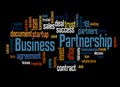 Business partnership word cloud concept 3