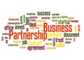 Business partnership word cloud concept 2