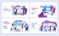 Business partnerships landing pages template Royalty Free Stock Photo