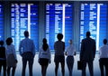 Business People Airport Terminal Travel Departure Concept Royalty Free Stock Photo