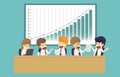 Business people analyzing documents income charts and graphs goo Royalty Free Stock Photo