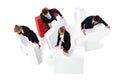 Business people assembling puzzle Royalty Free Stock Photo