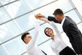 Business People Celebrate successful project. Team Work Royalty Free Stock Photo