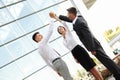 Business People Celebrate successful project. Team Work Royalty Free Stock Photo