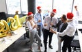 Business people are celebrating holiday in modern office drinking champagne and having fun in coworking Royalty Free Stock Photo