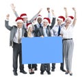 Business People Celebration Banner Copy Space Christmas Concept Royalty Free Stock Photo