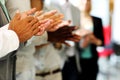 Business people clapping hand Royalty Free Stock Photo