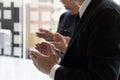 business people clapping hands. Business meeting seminar concept Royalty Free Stock Photo