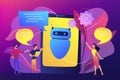 Chatbot AI concept vector illustration. Royalty Free Stock Photo