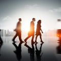 Business People Commuter Corporate Cityscape Pedestrian Concept Royalty Free Stock Photo