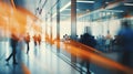 Business People Commuter Rush Hour Walking Commuting City Concept Blurred Generative AI Royalty Free Stock Photo