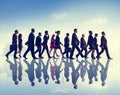 Business People Commuter Walking City Concept Royalty Free Stock Photo