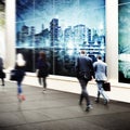 Business People Commuter Walking Travel Crowd Concept Royalty Free Stock Photo