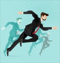 Business people competition concept vector