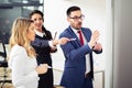 Business people conference in modern meeting room Royalty Free Stock Photo