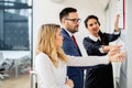 Business people conference in modern meeting room Royalty Free Stock Photo